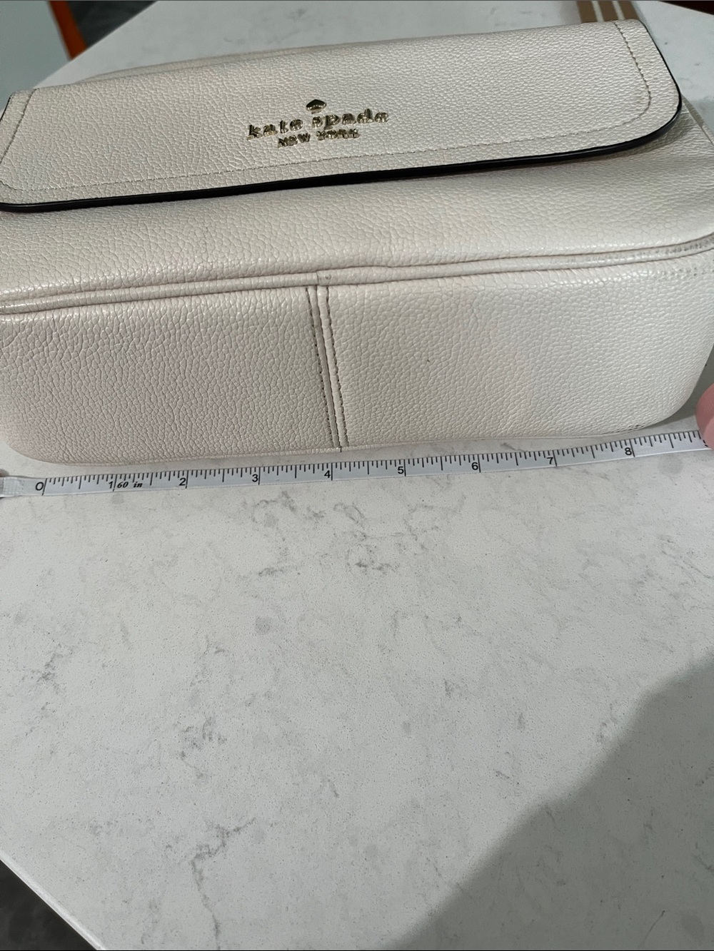 kate spade Cream Leather Crossbody with Striped Strap - Picture 8 of 8